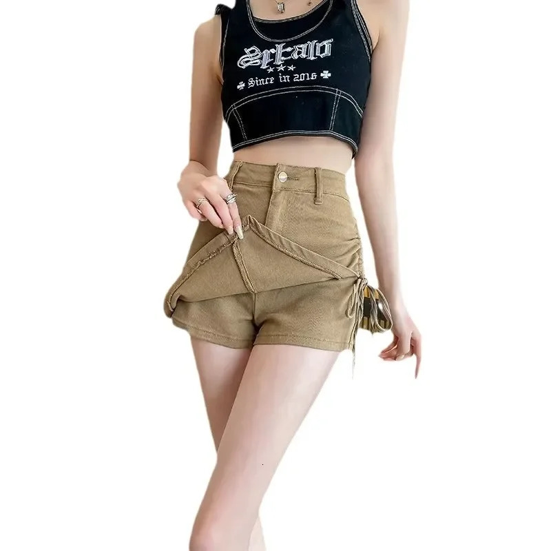 Plus Size HighWaisted Slimming Petite ALine Denim Mini Dress For Women 2024 Summer Arrival Bodycon Skirt Trousers 250312