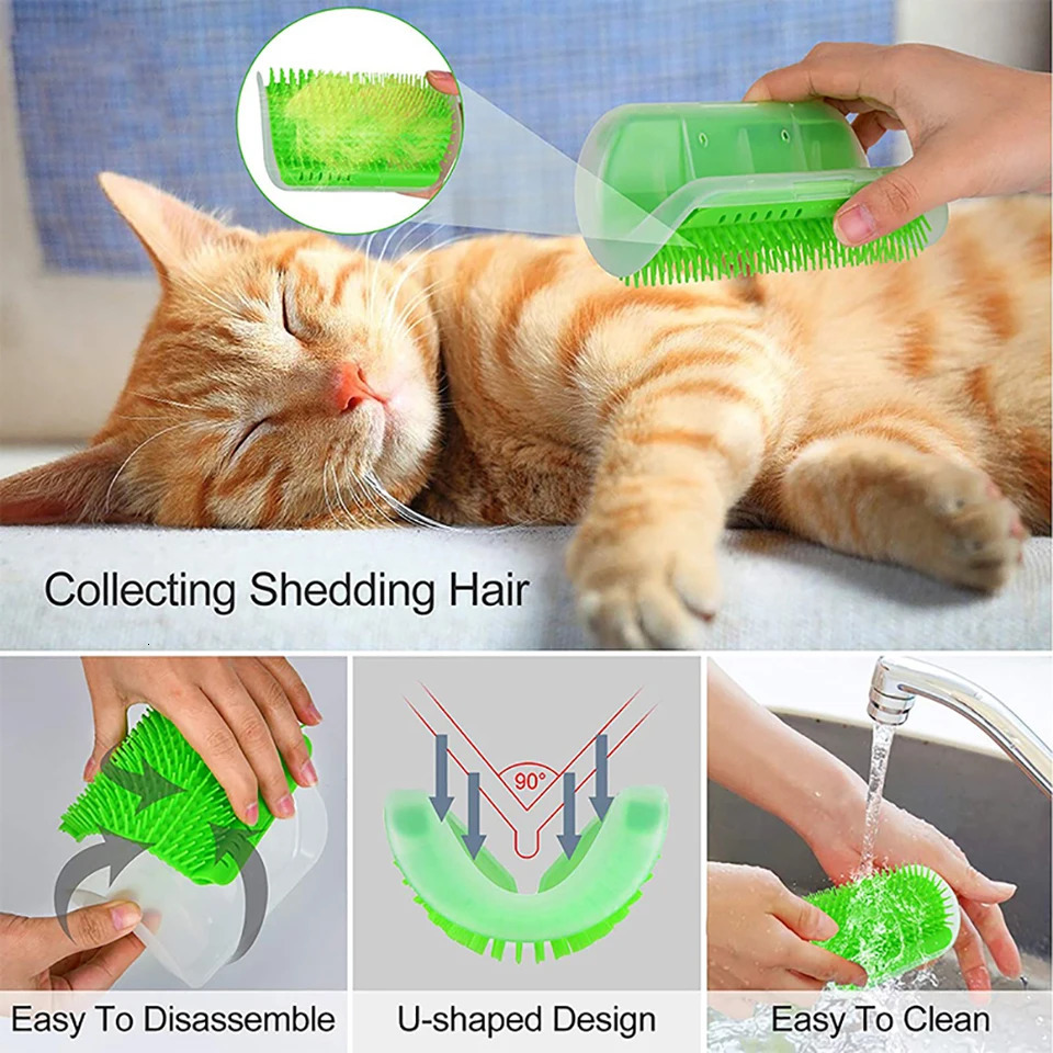 Cat Scratcher Massager Used for Scratching Pet Brush Hair Removal Comb Beauty Table Dog Kitten Care Royal Accessories y250312