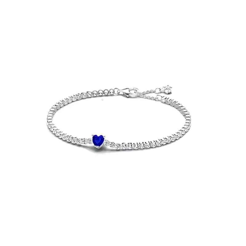 2025 Exquisite 925 Sterling Silver Bracelet Heart with Zircon Charm Beads DIY Women's Valentine's Day Jewelry To Lover