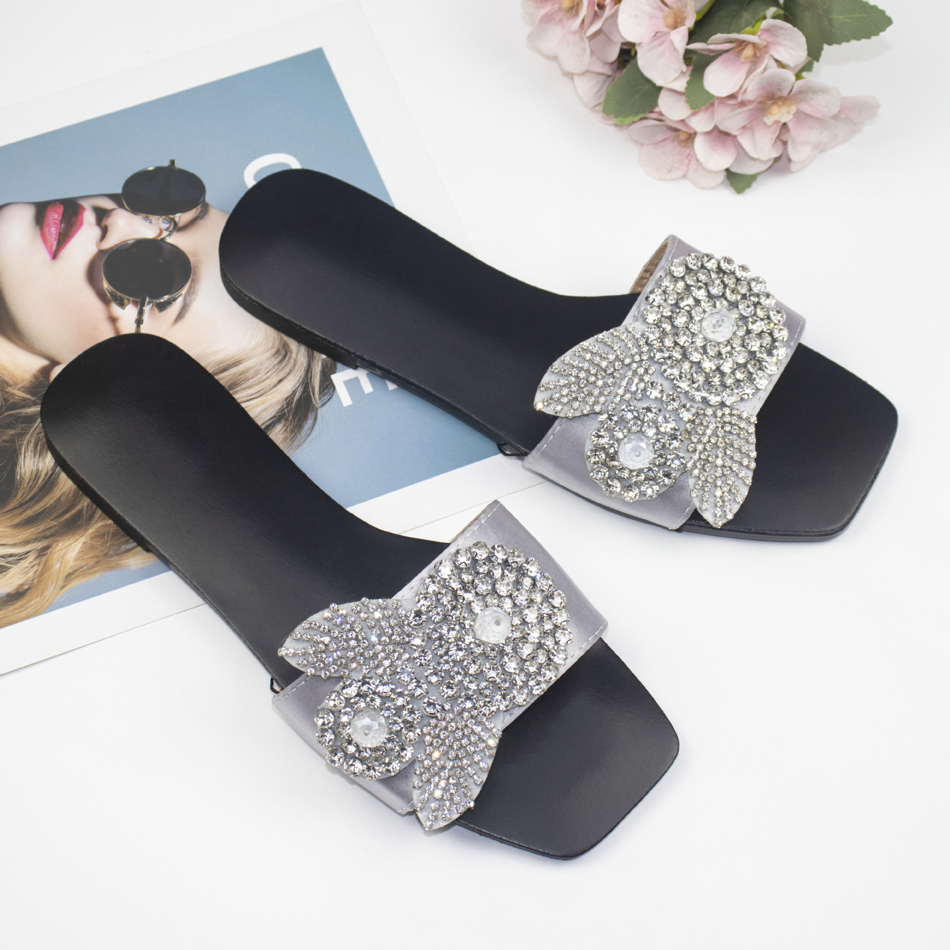 Women's Sandals 2025 New Designer Sandals Multi Functional Fashion Niche Fairy Style Bow Sandals Suitable For Outdoor Wear Women's Shoes Sli