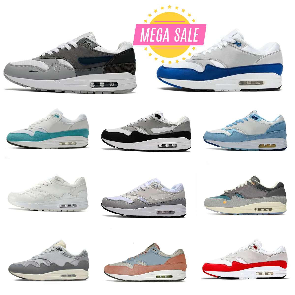 Trainers 1 87 Men Women Sports Shoes Patta Aqua Black White Gray Sport Red Tennis Outdoor Jogging Shoe Noise Monarch Baroque Cave Stone Saturn Atomic Teal Sneakers V22