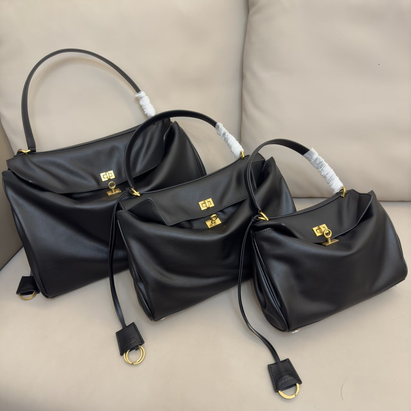 2024 New Genuine Leather Rodeobag Luxury Lock Underarm Single Shoulder Crossbody Casual Commuter Kelly Women's Bag