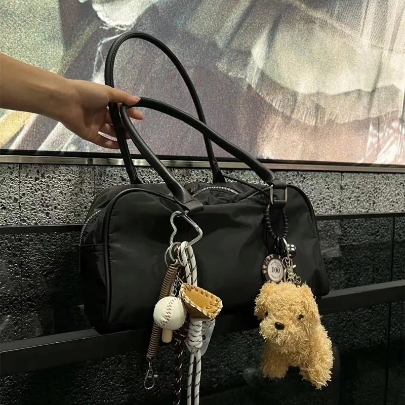Ins Baseball Car Keychain Niche Personality Spring Bag Pendant Handmade Woven Hanging Rope Bag Accessory Couple Girl Gifts 250311CJ