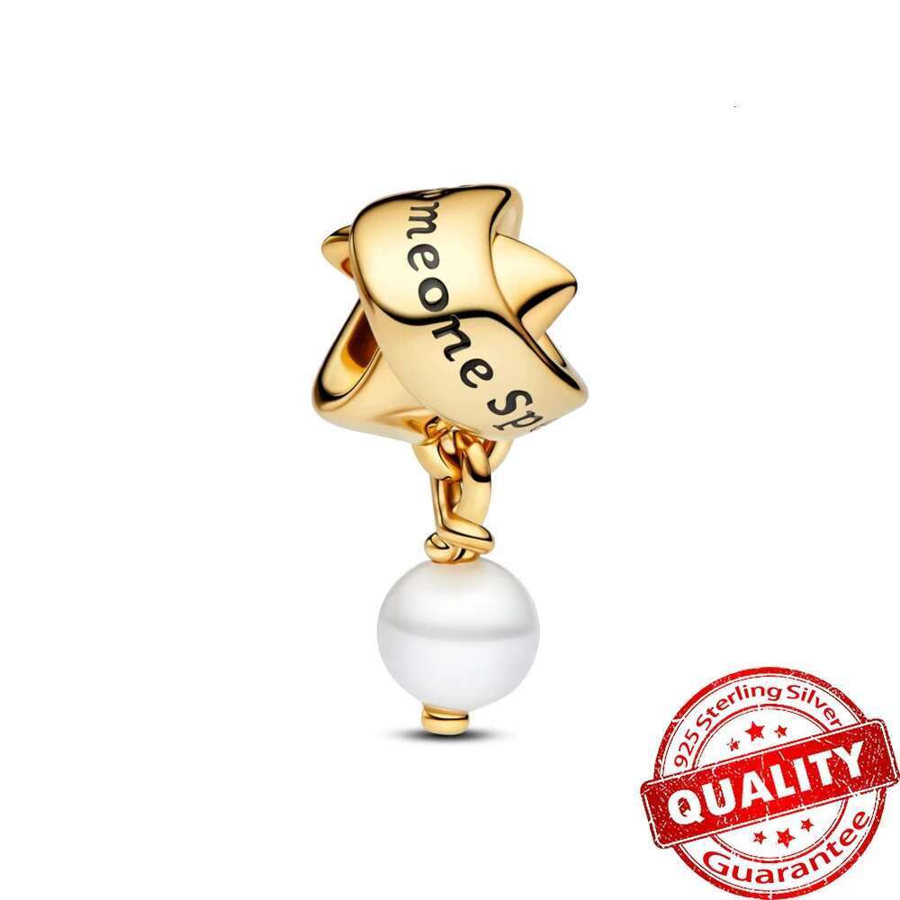 925 Sparking Sterling Silver Gold Charm Happy Birthday Pave Infinity Heart Charms Fit Original Bracelet Women Fine Jewelry