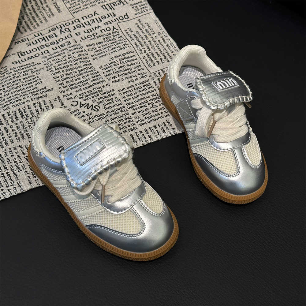 Athletic Outdoor Girls board shoes Spring and Autumn new style childrens flip tongue moral training shoes Boys casual sports shoes Childrens shoes 36 