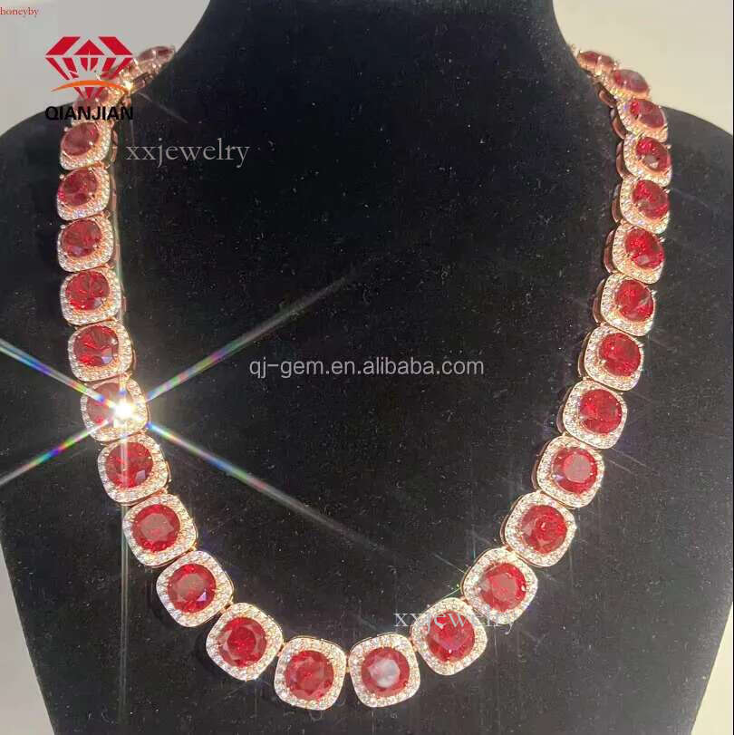 Dia Tennis Chain Classic Design GRA VVS Sier 5mm High Quality Moissanite Necklace