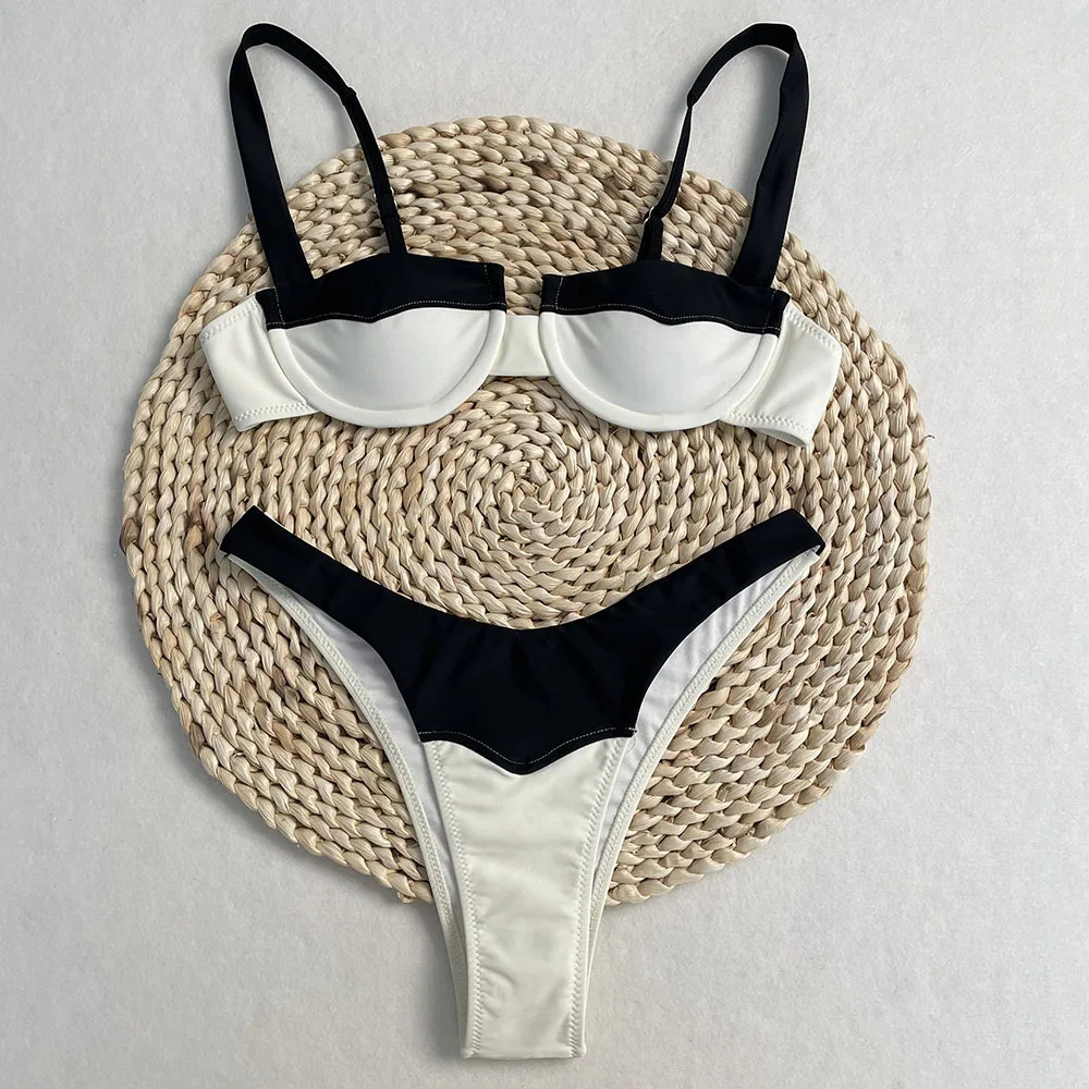 Bathing Suit Women Summer Sexy Snake Print Swimwear Female Beachwear on Vacation Bikini Set Micro 250311