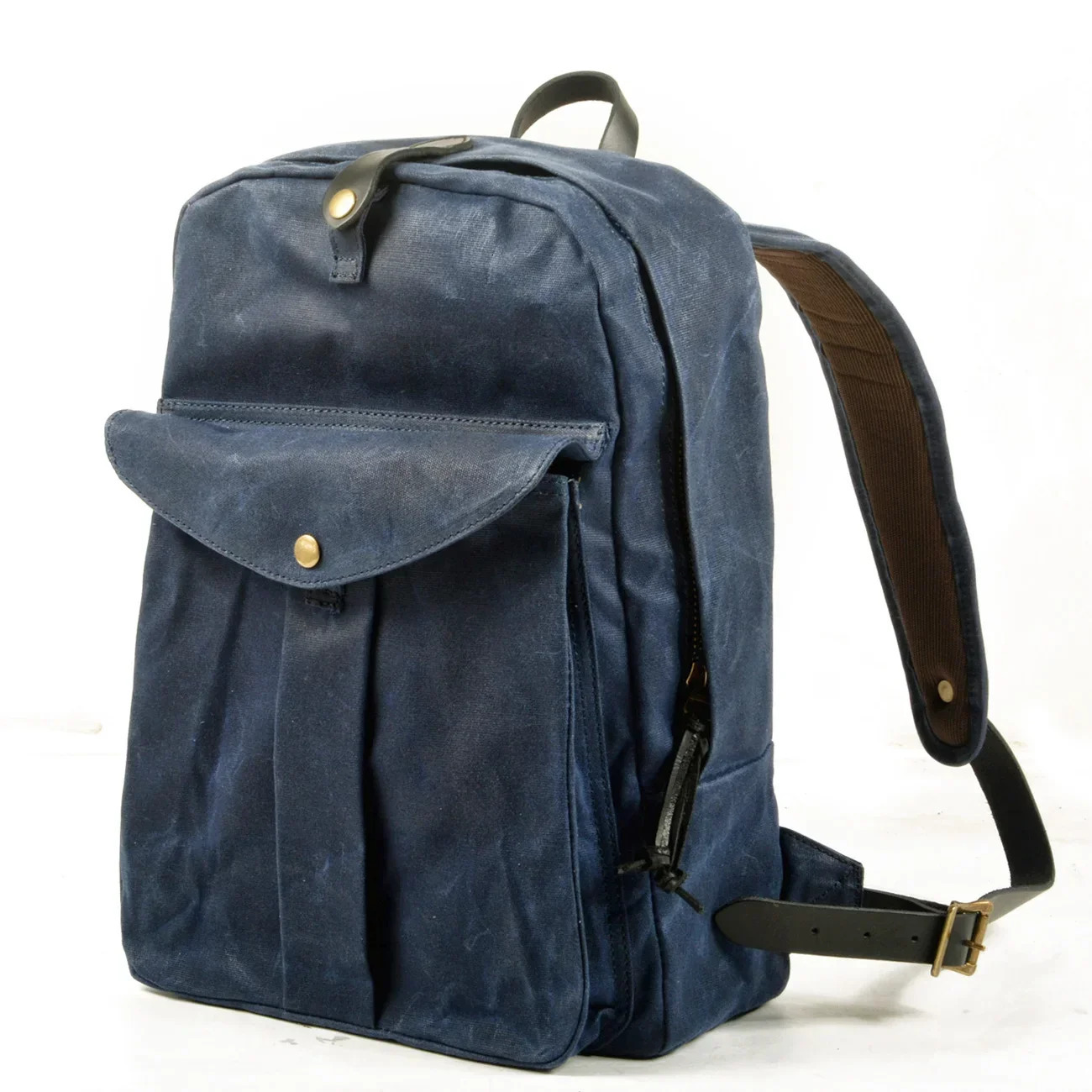 American retro waterproof wax canvas Knapsack mens computer travel school bag outdoor hiking bag hiking backpack 250313