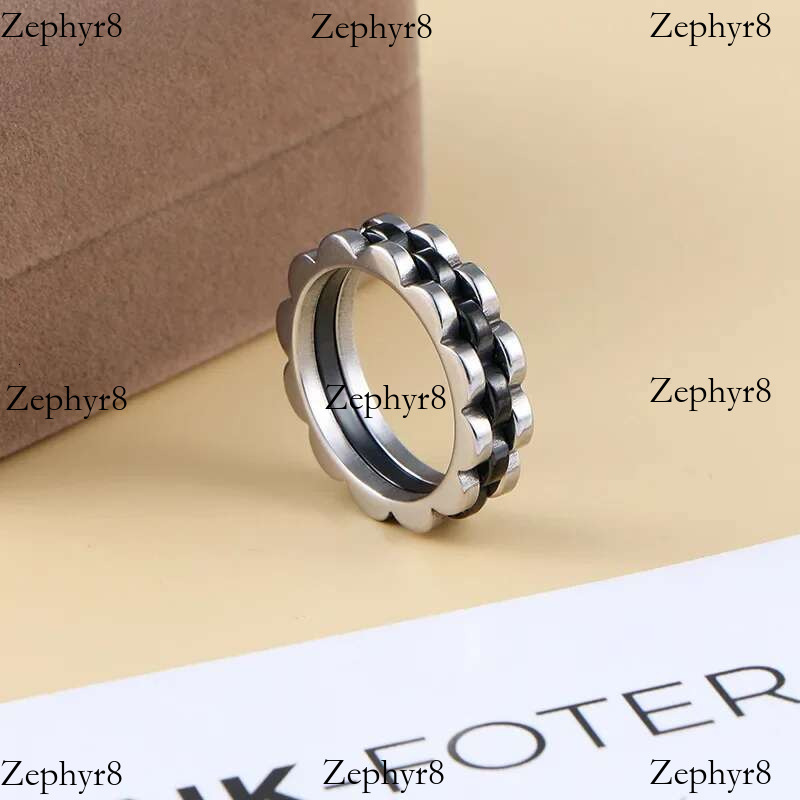 2025 New model Titanium Trendy Men's Hip-hop Personalized Fashion Stainless Steel Ring