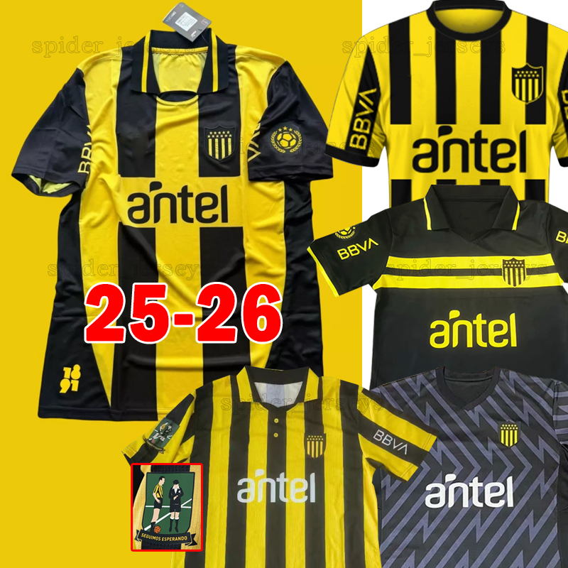 24 25 26 Uruguay Penarol Soccer Jerseys J.CABRERA SILVERA 2024 2025 2026 Club Atletico Penarol football shirts F.BATISTA J.BAEZ F.AVENATTI SOSA Men Uniforms Kids Kits
