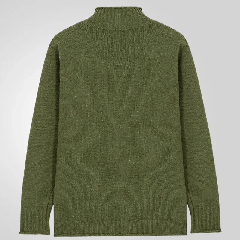 Mens Cardigan Stand Collar Coats Sweaters Knitted Coat Full Sleeve Single Breasted Solid Knit Pockets Open Stitch Autumn Winter 250311