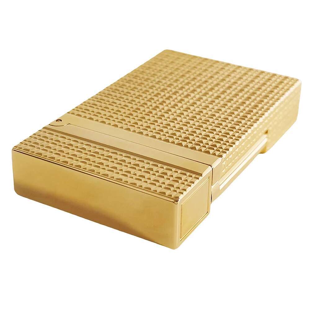 2025 New D Lighters Brass Refill Gas R Cigarette Accessories Tobacco Cigar Tool Man Gifts Collection Diamand Open Sound
