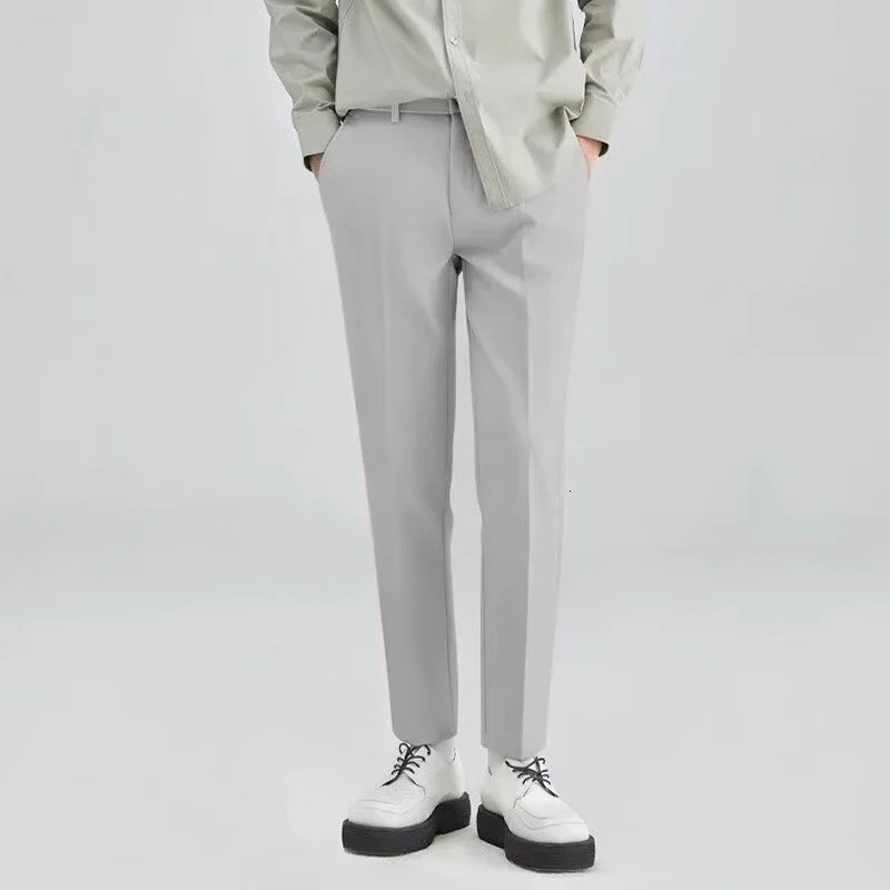 Mens Basic Edition Work Clothes Set Mens Dress Selling Ankle Length Cutting Trouser Fashion Street Clothing Jacket Pants 250314