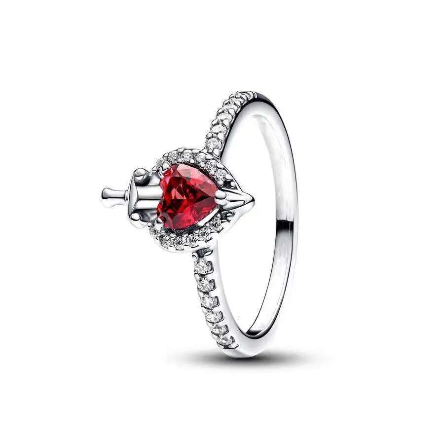 New 2025 925 Sterling Silver Sparking Pink Bow Ring For Women Wedding Party Fine Jewelry High Quality