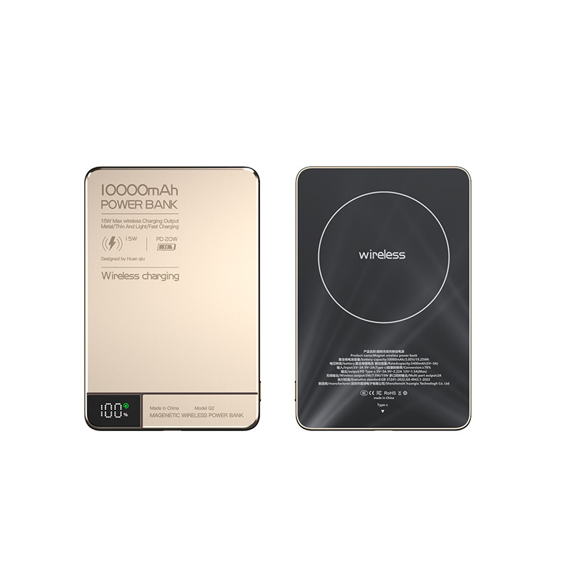 New High quality Alloy Fast Charger Power Banks With Gifts Backup Battery Powerbank Magnetic Wireless Phone Charger For Magsafe