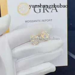 Moissanite Stud Earrings 8mm 12mm VVS Clarity Fine Jewelry Sier
