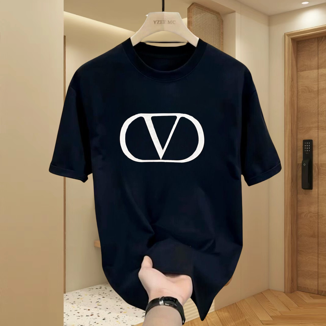 Men's T-shirt designer T-shirt black and white short sleeved high-end high-quality men's embroidered letter pattern 100% pure cotton POLO shirt couple top