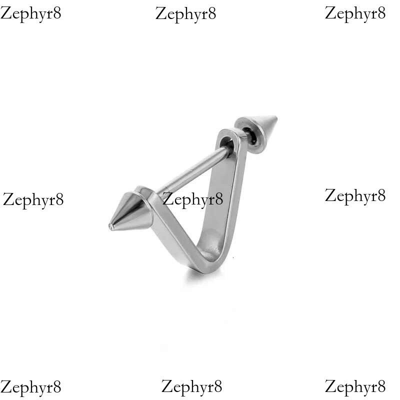 2025 New model Korean V Simple Personality Triangle Stud Earrings Punk Stainless Steel Geomertic Earring For Fashion Women Men Jewelry