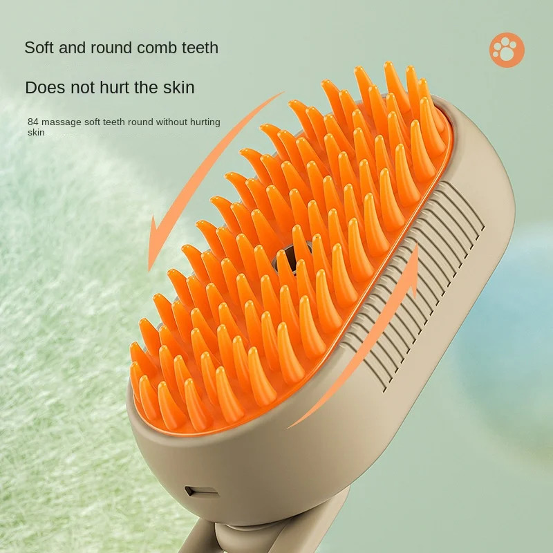 Cat steam brush dog 3 in 1 electric spray hair used for massage pet grooming comb removal y250312