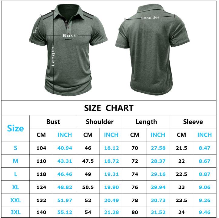 Summer T-Shirts Men's Short-sleeved Lapel Button Retro Color Matching Shirt Tshirt Shirt MALE Polyester Tops Tees Light Grey Light Blue XXXL