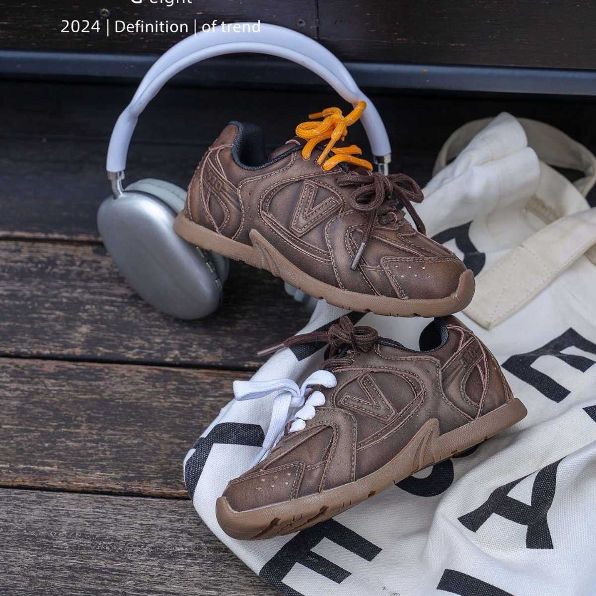 Athletic Outdoor Childrens shoes Q33179 boys double shoelaces AB German training shoes 2025 autumn and winter version girls two cotton sports board sh