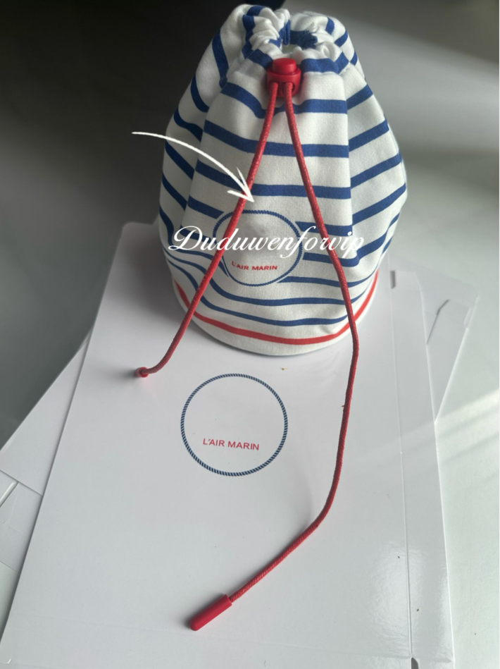 Storage Bag 13.5X20X13.5CM Beaute Organization C Classic Gift Cotton Stripe Fashion Printing Custom packing drawstring bags