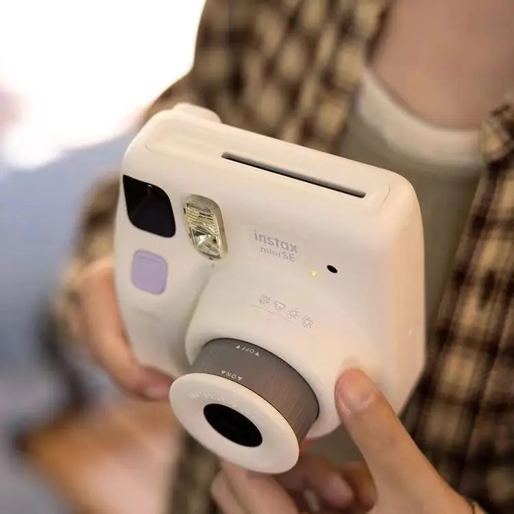 Fujifilm Instax Mini SE Instant Camera Film Cam Autofocusing Wrist Strap Birthday Christmas for Girl Year Festival Gift as 250304