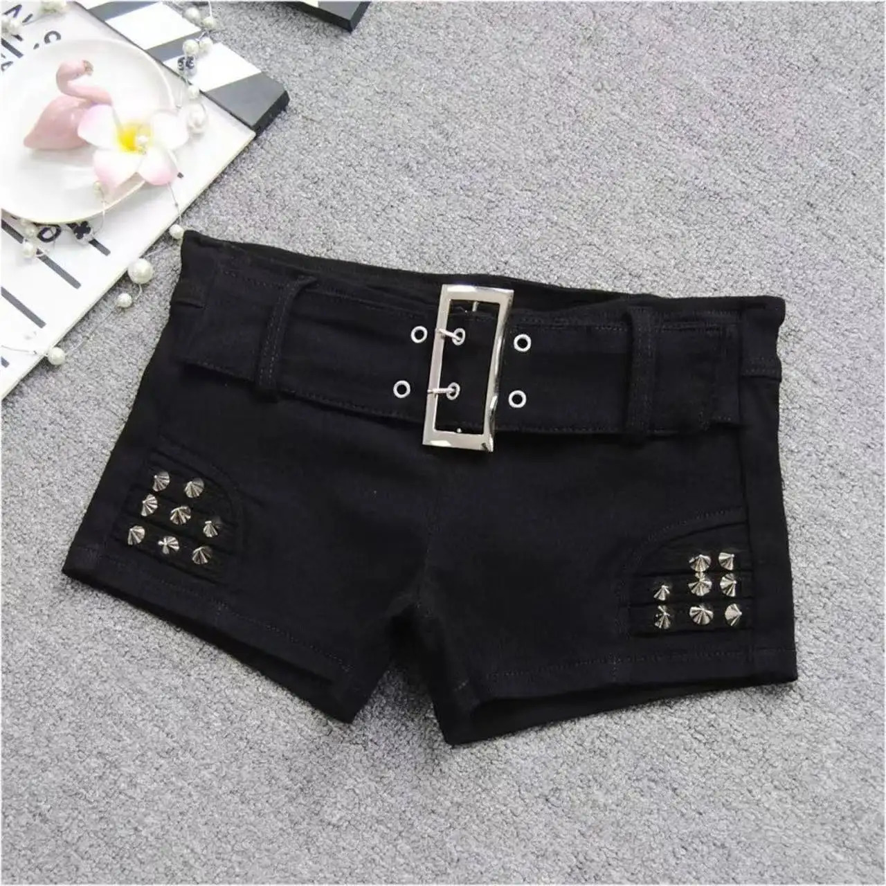 Summer Women Y2k Streetwear Gyaru Harajuku Fashion Grunge Vintage Coquette Low Rise 2000s Jean Shorts Denim Pants Japanese 250314