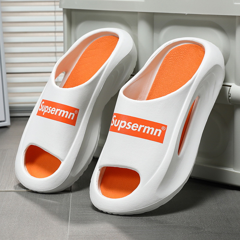 Trendy Men's Slide-On Sandals with Thick Sole - Perfect for Home, Bathroom, or Casual Outings 36-45