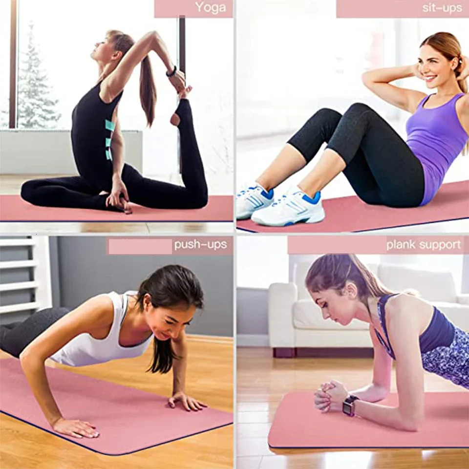 Environmentally friendly and odorless yoga mat used for fitness activities anti slip tear resistant insulated waterproof portable picnicking camping 2