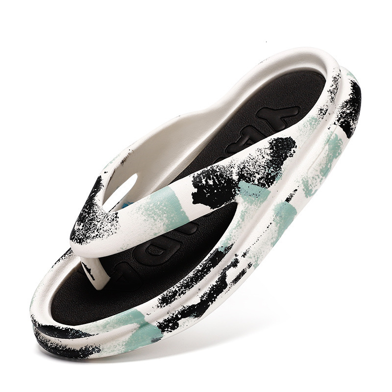 Step On Poop, Touch Text Drag Fashionable Summer Clothes 2025 New Designer Sandals Thick Soled Wear Resistant Men's Shoes Beach Soft Sole Anti Sl