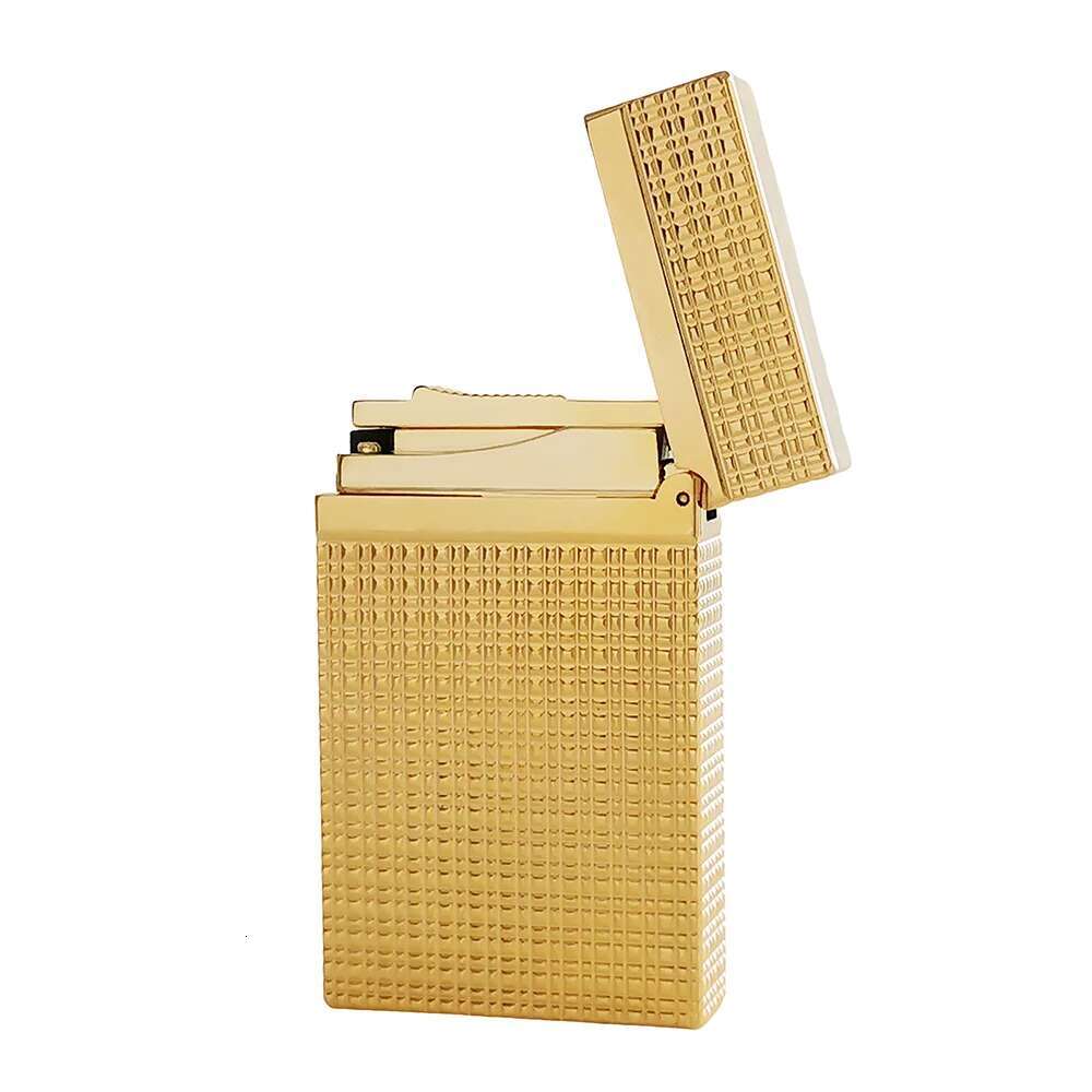 2025 New D Lighters Brass Refill Gas R Cigarette Accessories Tobacco Cigar Tool Man Gifts Collection Diamand Open Sound