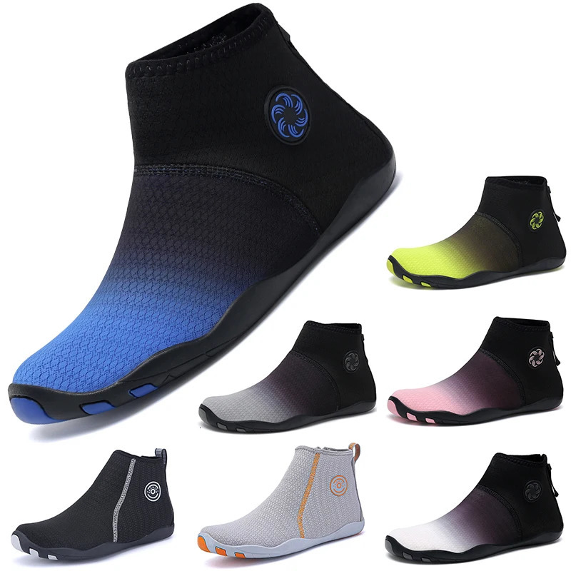 Unisex MidTube Sandproof Seaside Aqua Shoes Couples Vacation Beach Game Men Squat Hard Pull Fitness Shoe Yoga 250304