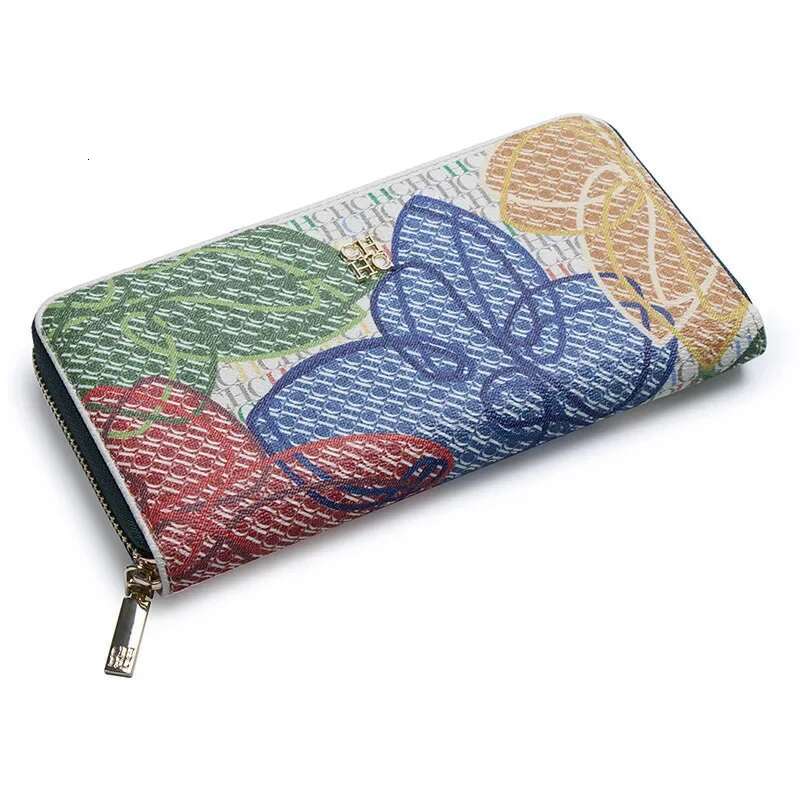 CH Brand Pattern Printing Ladies Fashion Classic Women Small Standard Wallet Pure Color Design Multil