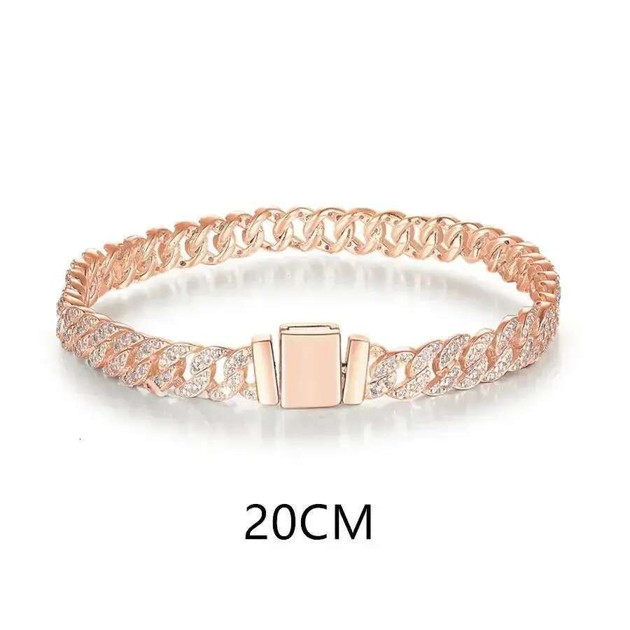 New Shiny Chain Bracelet Necklace Ring Cuban necklace bracelet Jewelry Charm Women's Gift Suitable For Daily Wear