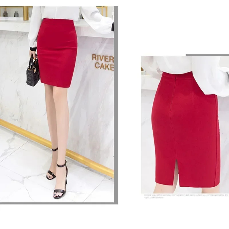 Fashion Women Mini Skirt 2025 Spring Office Lady Black Short Slim Fit Pencil Higt Waist Faldas Ajustada B15 Skirts 250312