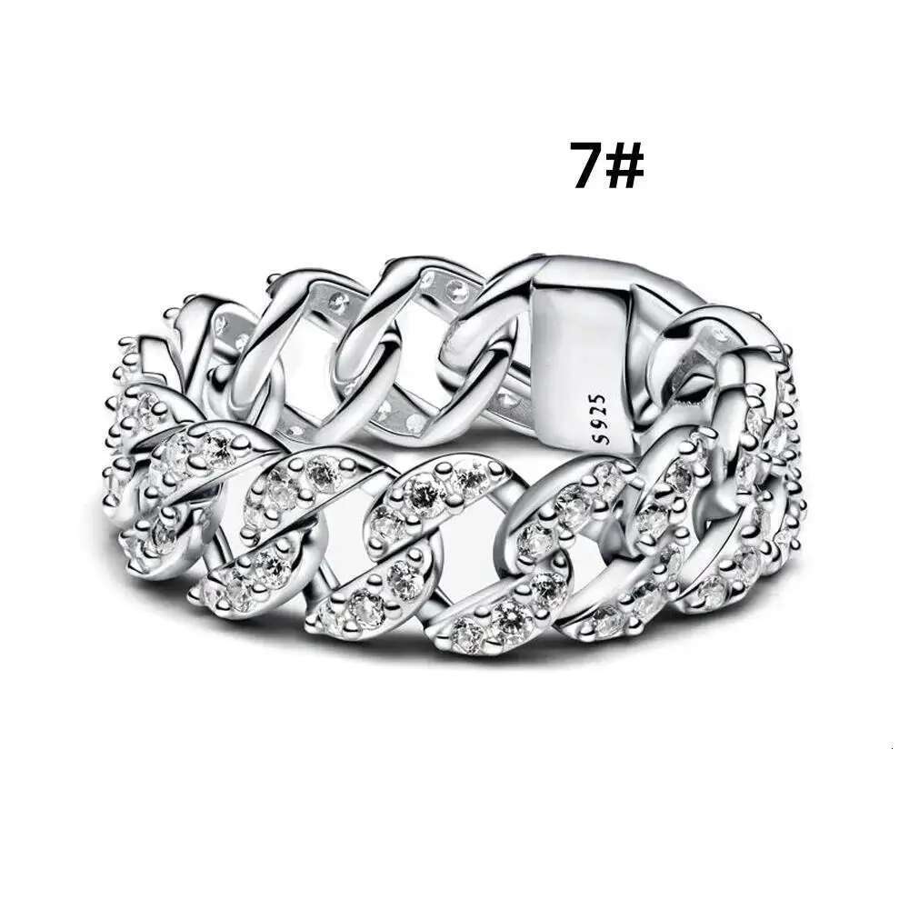 New Shiny Chain Bracelet Necklace Ring Cuban necklace bracelet Jewelry Charm Women's Gift Suitable For Daily Wear