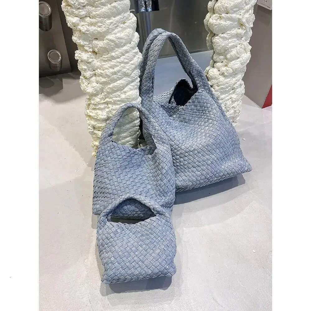 Handmade Denim Weaving Small New Fashionable Versatile Chain Basket Phone Single Shoulder Crossbody Bag Motorcycle Equip