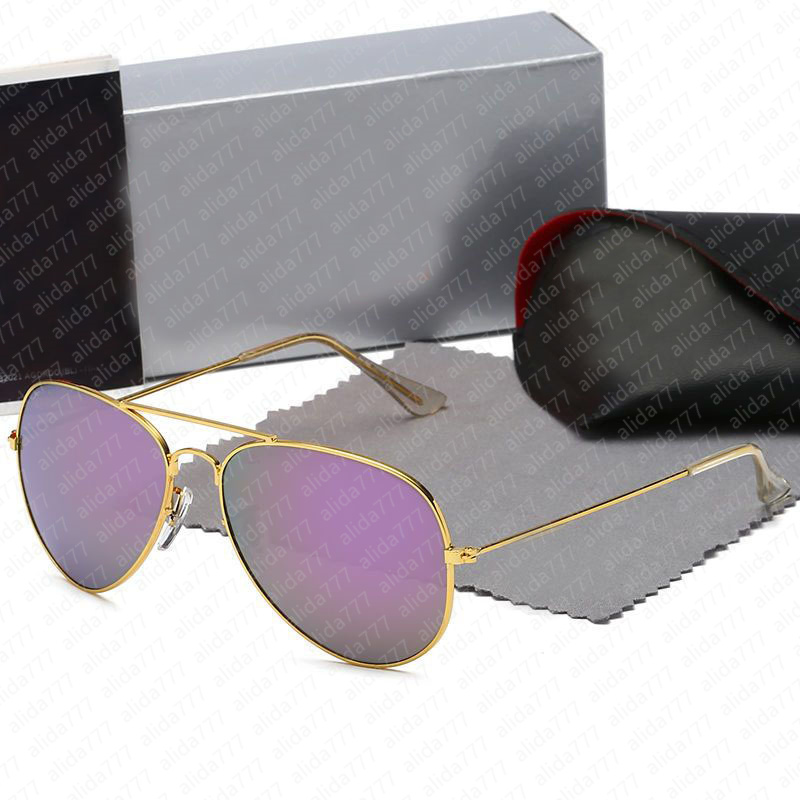 High Quality Outdoor Aviators Designer Men Women Polarized Sunglasses Adumbral Goggle Uv400 Eyewear Classiceyeglasses Male Sun Glasses Metal Frame With Box af9