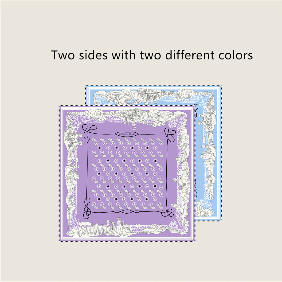 Double-Face Twill Silk Scarf 53CM Women Square Bandanas Hand Rolled Shawls Spring Summer Head Hair Scarves Accessories Mother Gift 53CMX53CM