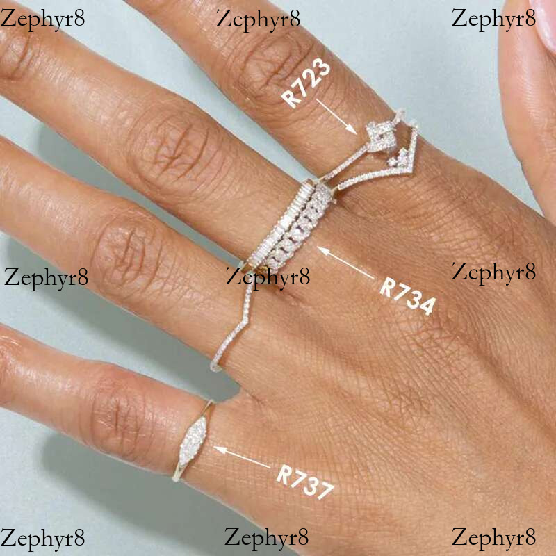 2025 New model Simple Cuban k Chain Dainty for Women Teens Gold Color Aesthetic Iced Out Zircon Stacking Matching Design Rings Jewelry