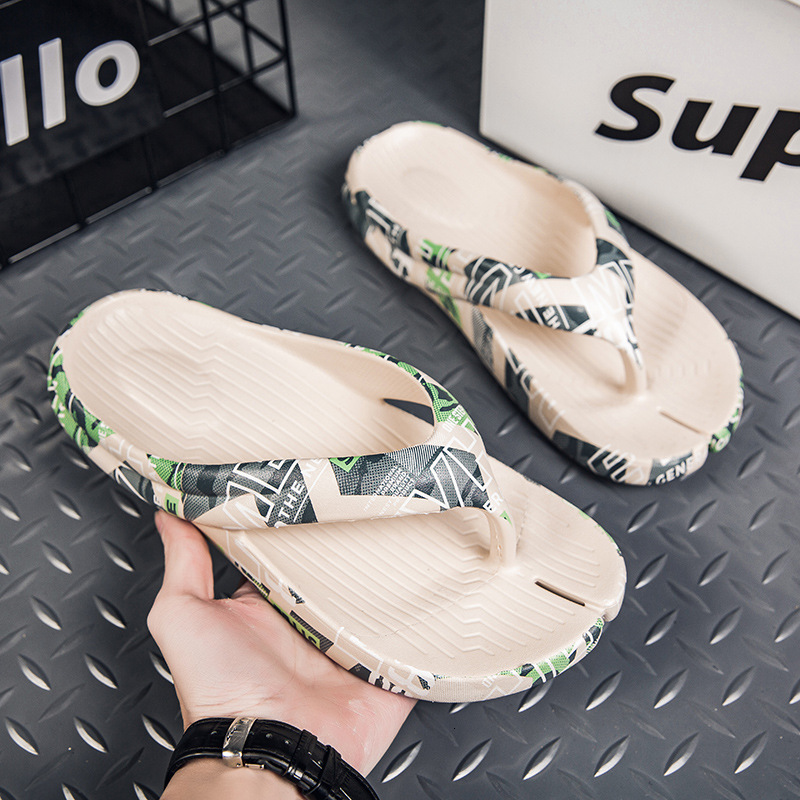 Designer Men's Plus Size Flip Flops For Summer Outdoor Wear Beach Anti Slip Casual Sandals With Clip Feet Feel Like Stepping On Poop Thick Sole V