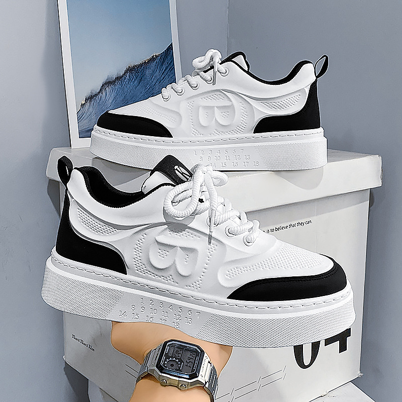 Fashionable Versatile Thick-Sole Lightweight Casual Men Comfortable NEW Sneakers Teens 2025 Spring Summer New Low-Top Skate Shoes Perfect for Hot Sale