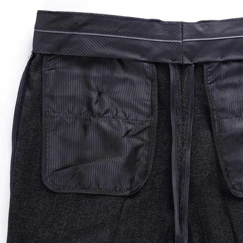 Cashmere Set Mens Loose Striped High Waist Wool Mens Trouser Classic Straight Mens Dress Pants Business Size 42 44 250314