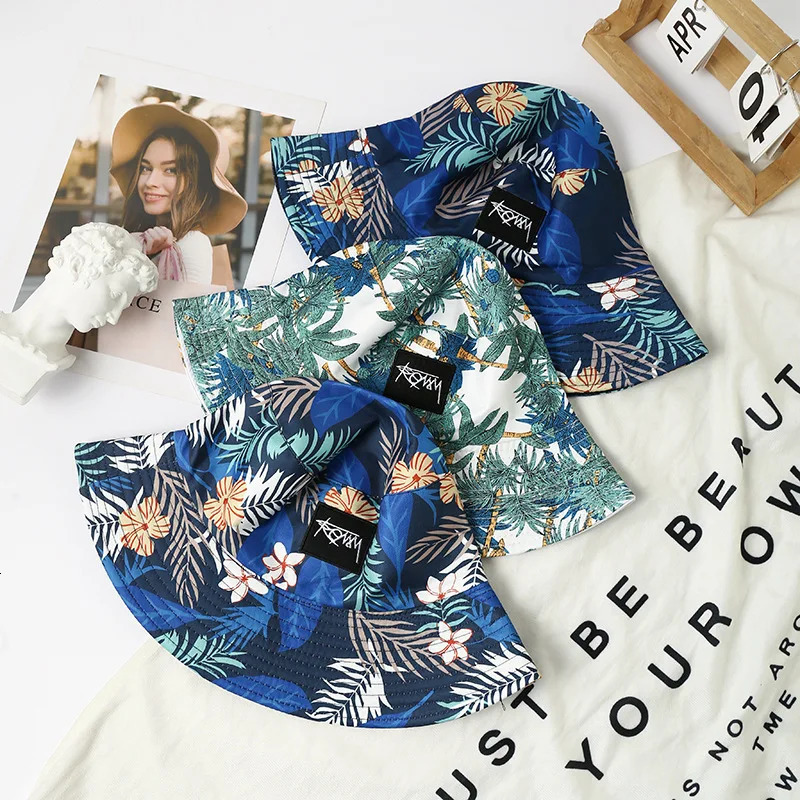 Doublesided Fisherman Hat Male big size Hawaii Korean Spring Hats for Men Casual Panama Bob Hip Hop Bucket Women Caps 250304