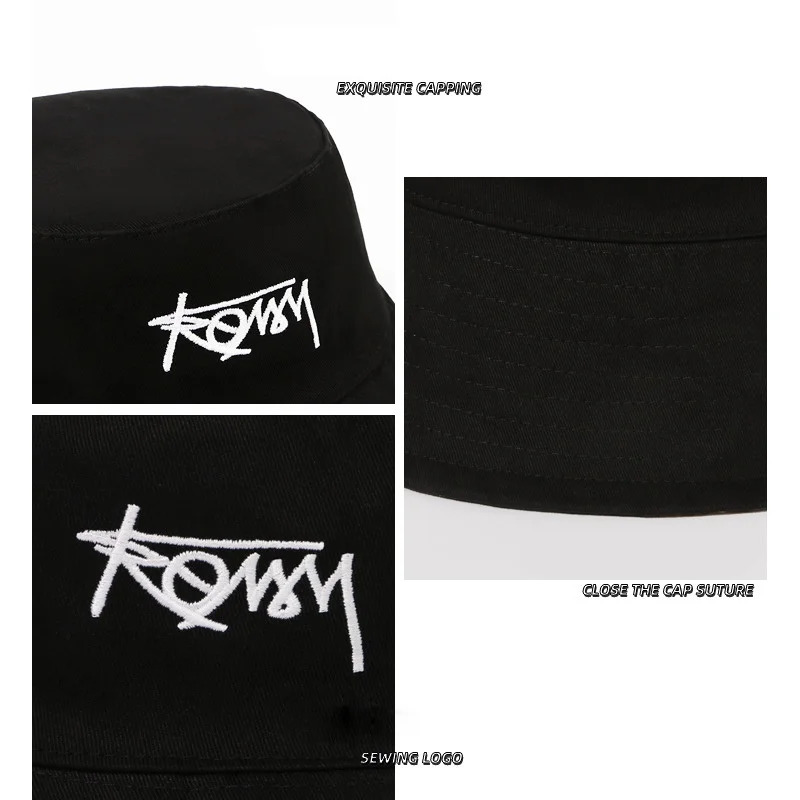 Doublesided Fisherman Hat Male big size Hawaii Korean Spring Hats for Men Casual Panama Bob Hip Hop Bucket Women Caps 250304
