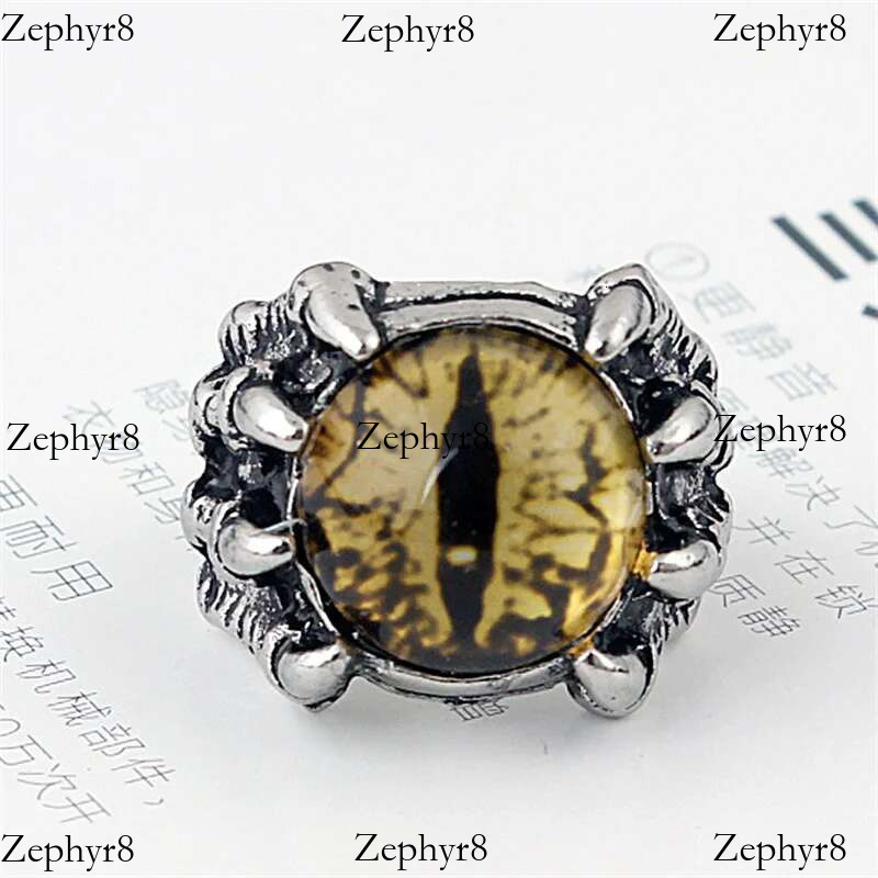 2025 model Wu's 2022 New Retro Gothic Rings Unisex Punk Skull Rock Hip Hop Adjustable Gift Jewelry Evil Eye/Dragon Claw
