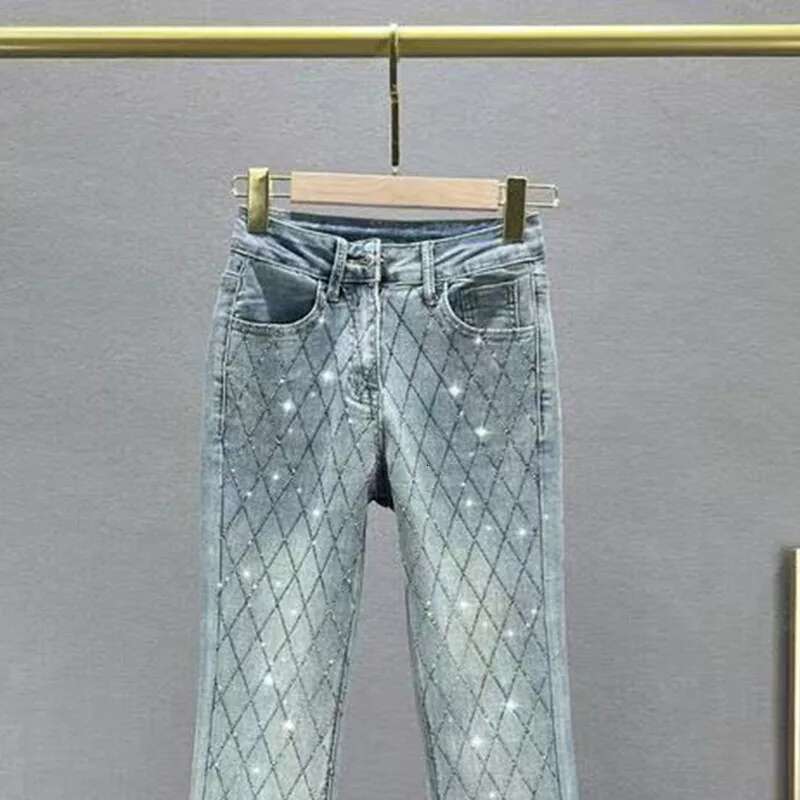 2025 new flared pants for women's designer fashion jeans, new high waisted elastic slim fit pants4