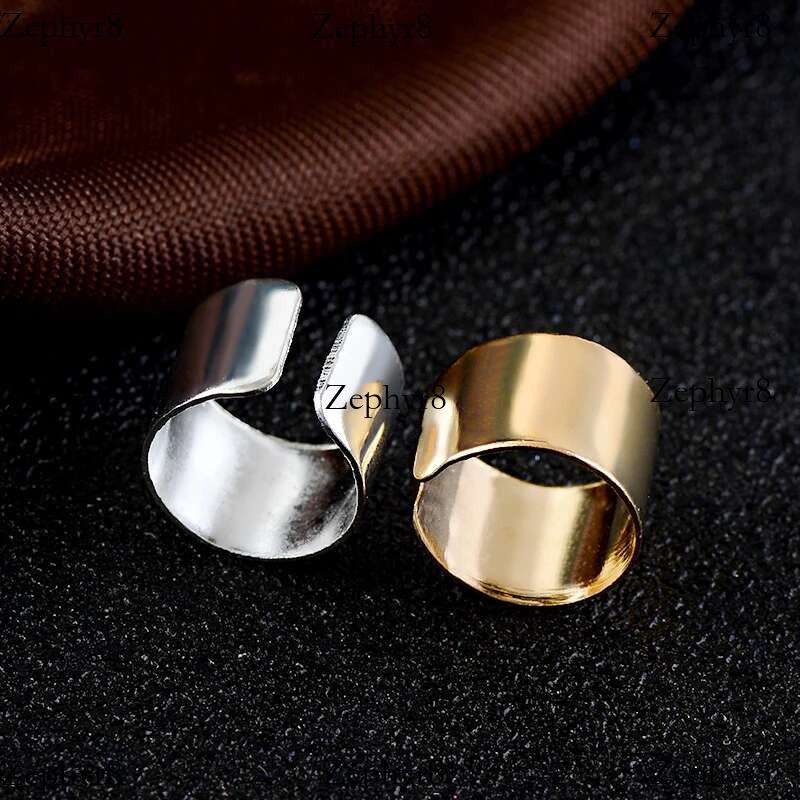 2025 New model Simple Creative Pierced Ear Cuffs Punk Stainless Steel Gold Sier Color Clip Women Men Hip Hop Earrings Brincos