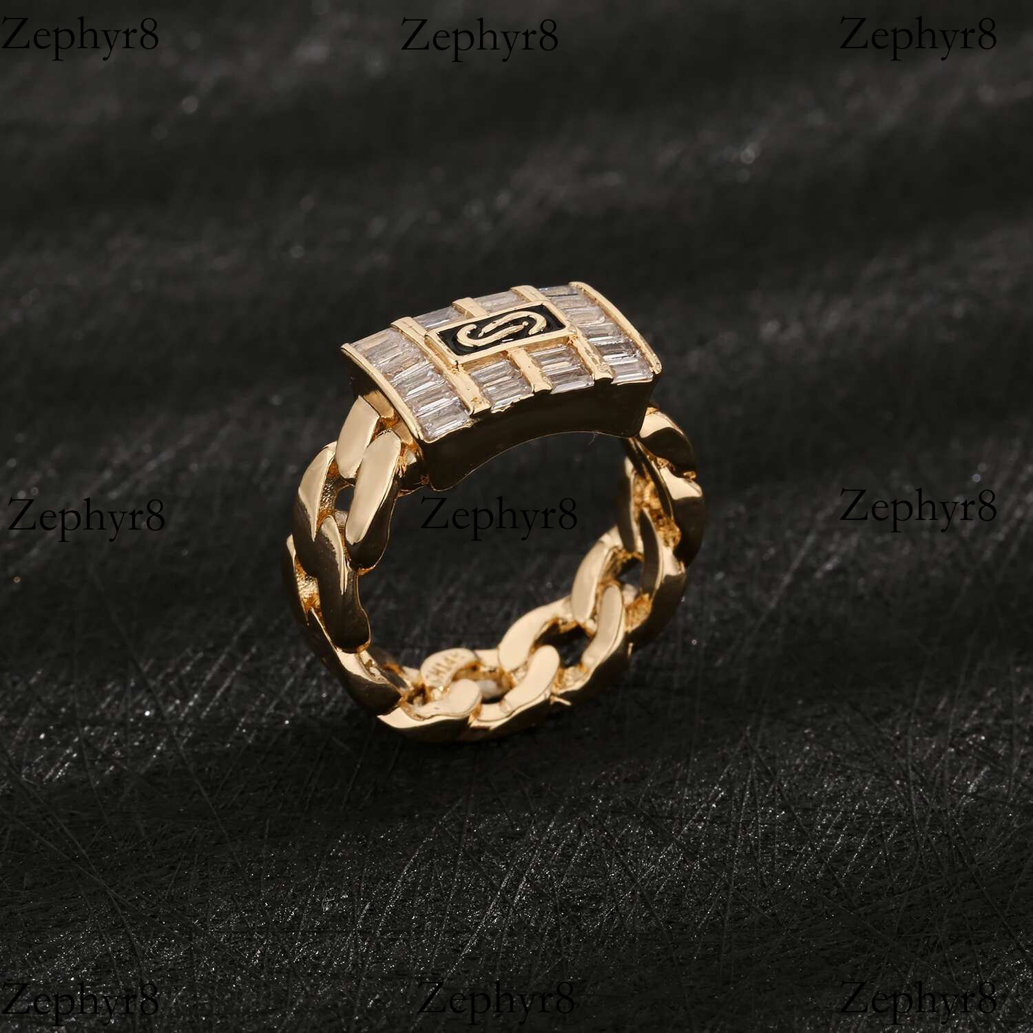 2025 New model original hot selg zircon ring made of copper material popular for both men and women in the current season